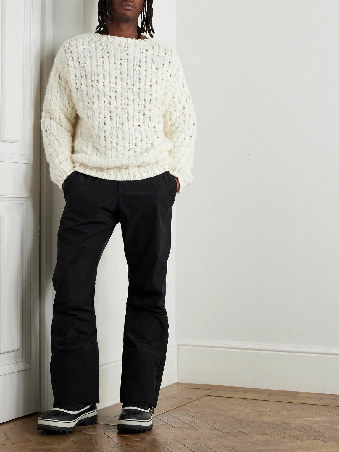 Moncler Grenoble - Knitted Sweater - White
