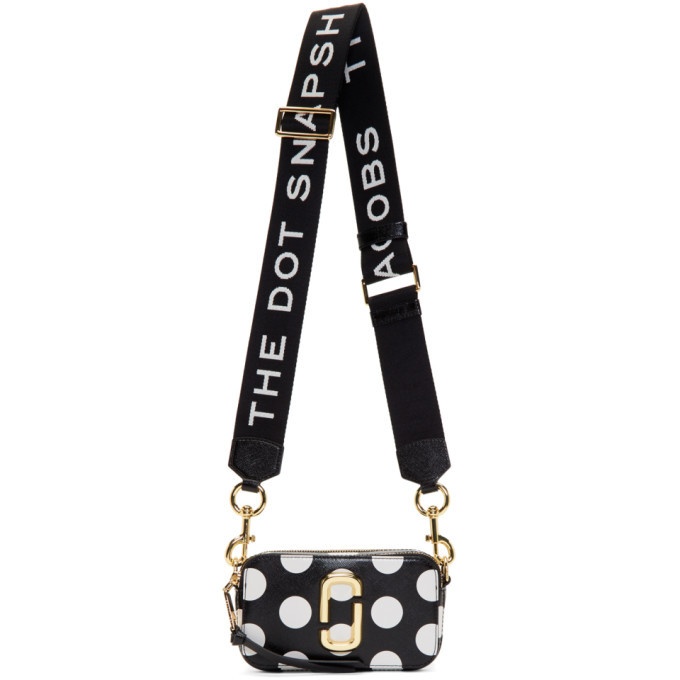 Voorbereiding Liever Dictatuur Marc Jacobs Black and White Dot Small Snapshot Camera Bag Marc Jacobs