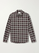 NN07 - Deon 50037 Checked Woven Organic Cotton Shirt - Brown