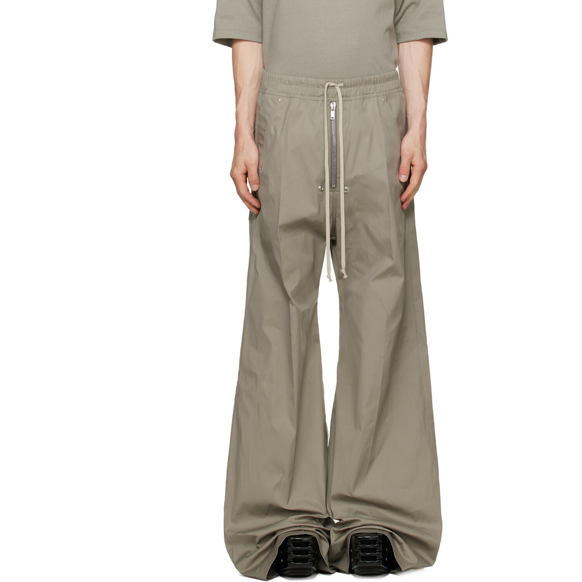 Rick Owens Taupe Tower Wide Bela Trousers