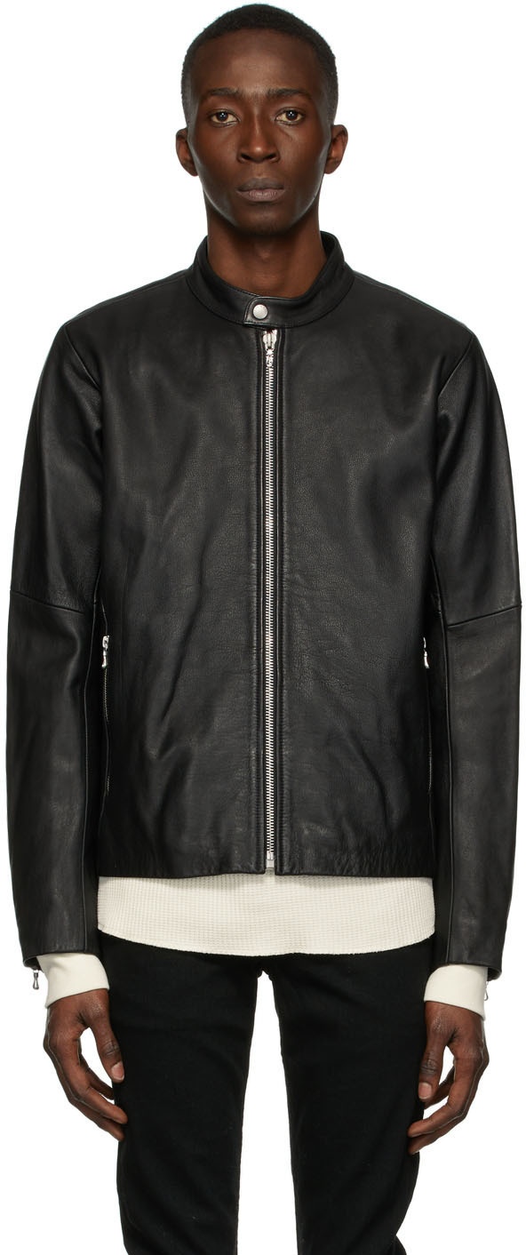 Photo: rag & bone Black Articulated Moto Leather Jacket
