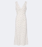 Rixo Sandrine floral cotton midi dress