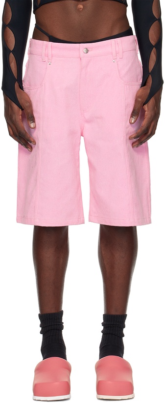 Photo: Marshall Columbia Pink Brushed Denim Shorts