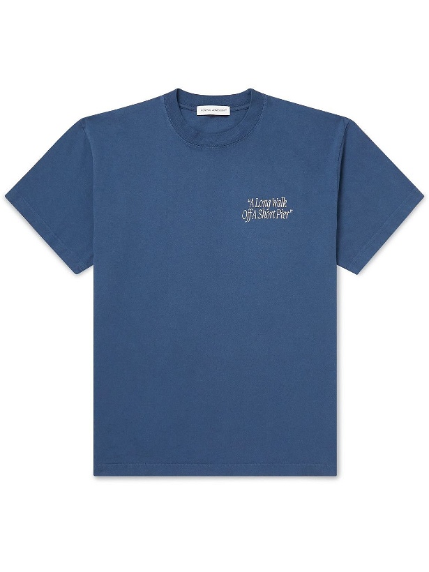 Photo: GENERAL ADMISSION - Printed Cotton-Jersey T-Shirt - Blue