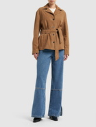 WEEKEND MAX MARA Artur Belted Suede Jacket