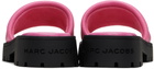 Marc Jacobs Pink 'The Lug Sole Slide' Sandals