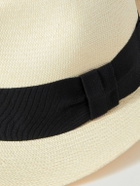 Frescobol Carioca - Rafael Grosgrain-Trimmed Straw Panama Hat - Neutrals