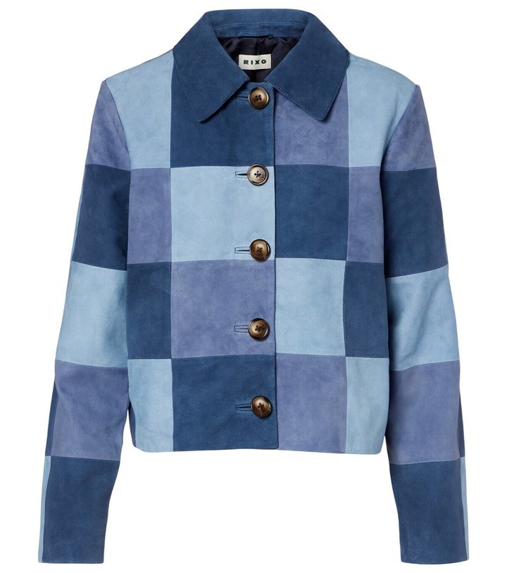 Photo: Rixo Patchwork suede jacket