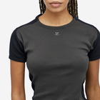 Courrèges Women's Contrast T-Shirt in Mud Brown/Black