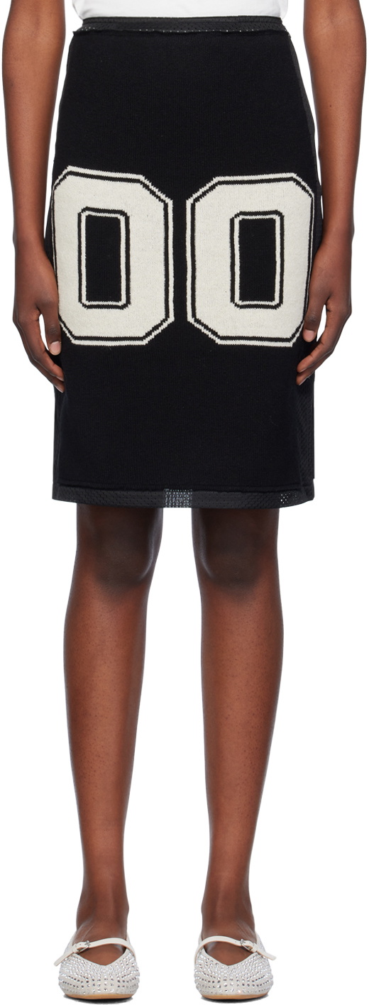 Ashley Williams Black '00' Midi Skirt Ashley Williams