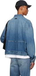 Fear of God ESSENTIALS Blue Denim Trucker Jacket