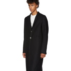 Rick Owens Black Moreau Coat