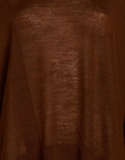 Manila Grace Womens Turtleneck in Brown