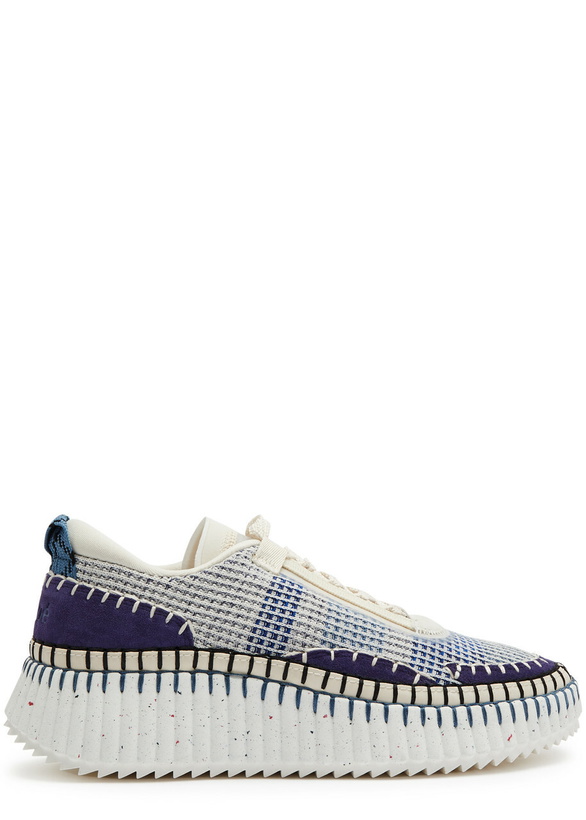 Photo: Chloe Nama Panelled Recycled Mesh Sneakers Multicoloured