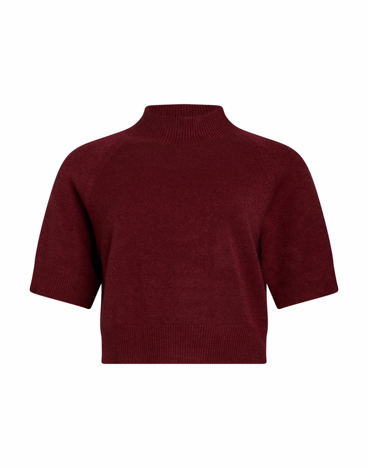 Manila Grace Womens Turtleneck in Garnet