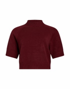 Manila Grace Womens Turtleneck in Garnet