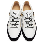 Giuseppe Zanotti White Velvet Sole May London Sneakers