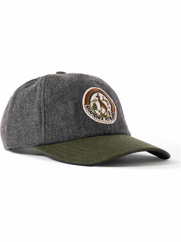 Photo: Hartford - Logo-Appliquéd Two-Tone Wool-Blend Baseball Cap