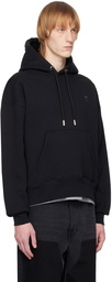 AMI Paris Black Ami De Cœur Hoodie