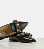 Jimmy Choo Gala embellished leather ballet flats