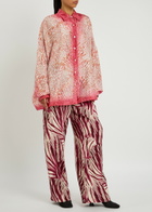 Dries Van Noten Casia Printed Silk Shirt Multicoloured 1