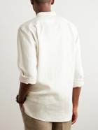 Loro Piana - Arizona Grandad-Collar Linen Shirt - Neutrals