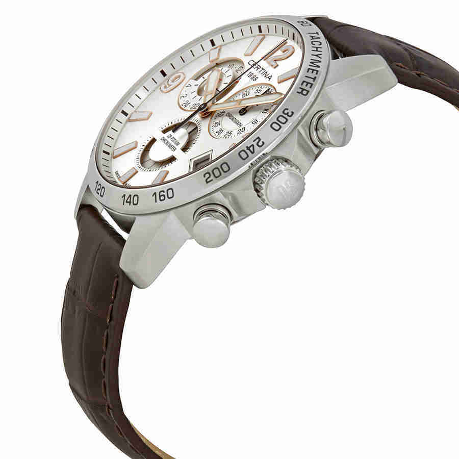 Certina DS Podium Chronograph Silver Dial Mens GMT Watch C034.654.16.037.01