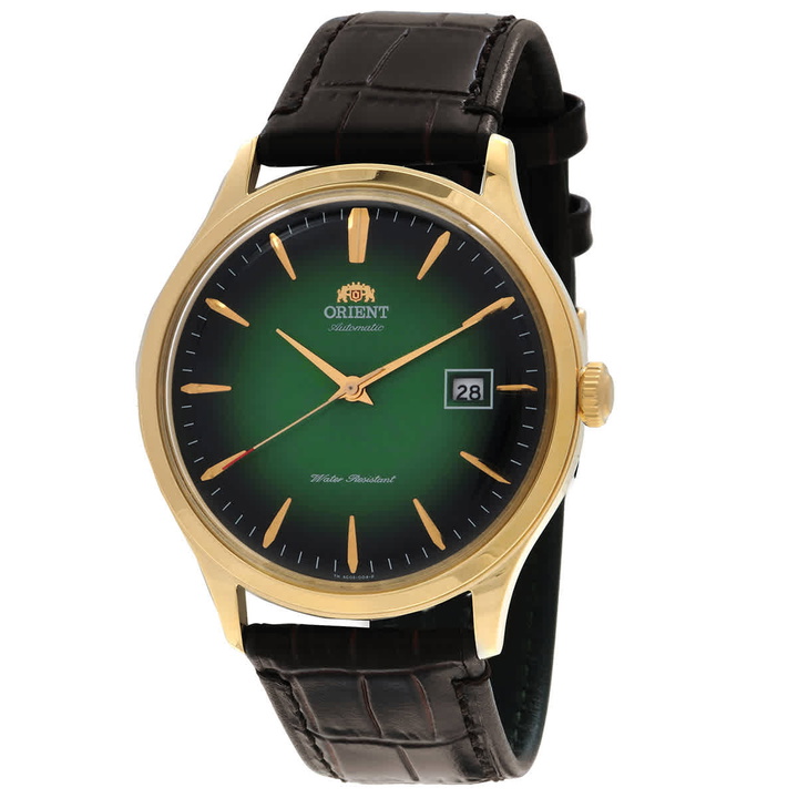 Photo: Orient Bambino Version 4 Automatic Green Dial Watch TAC08002F