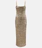 Rachel Gilbert Zeph embellished bustier dress