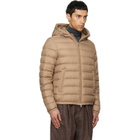Moncler Beige Vermeille Hooded Short Down Jacket