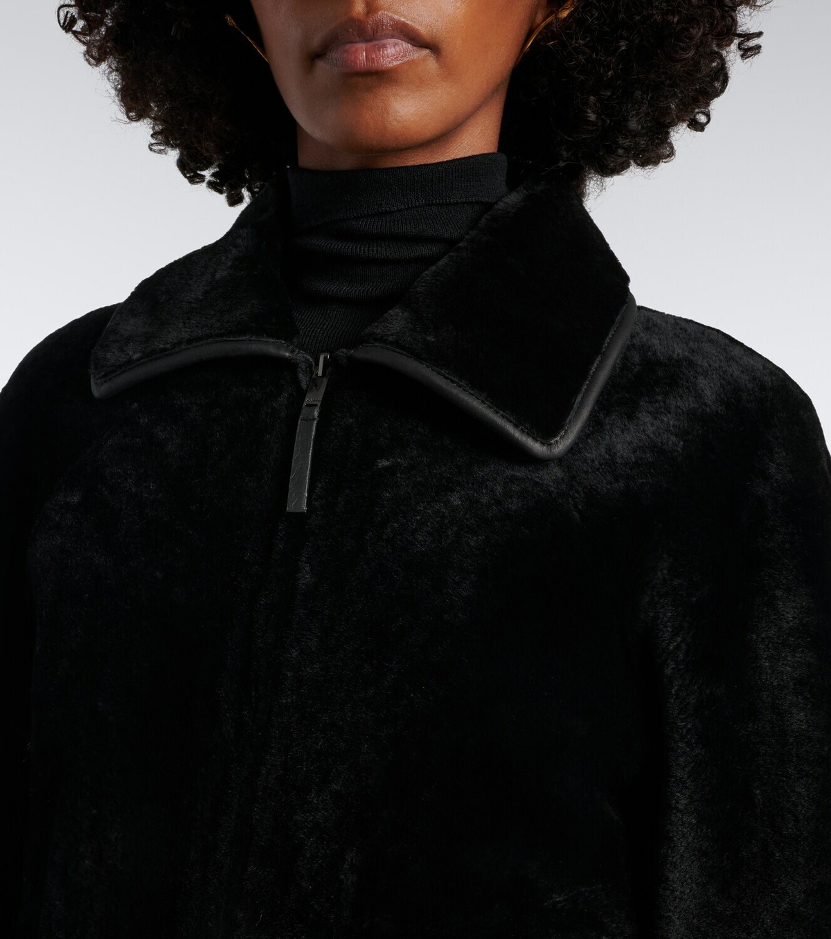 Joseph Kyro reversible shearling and leather jacket