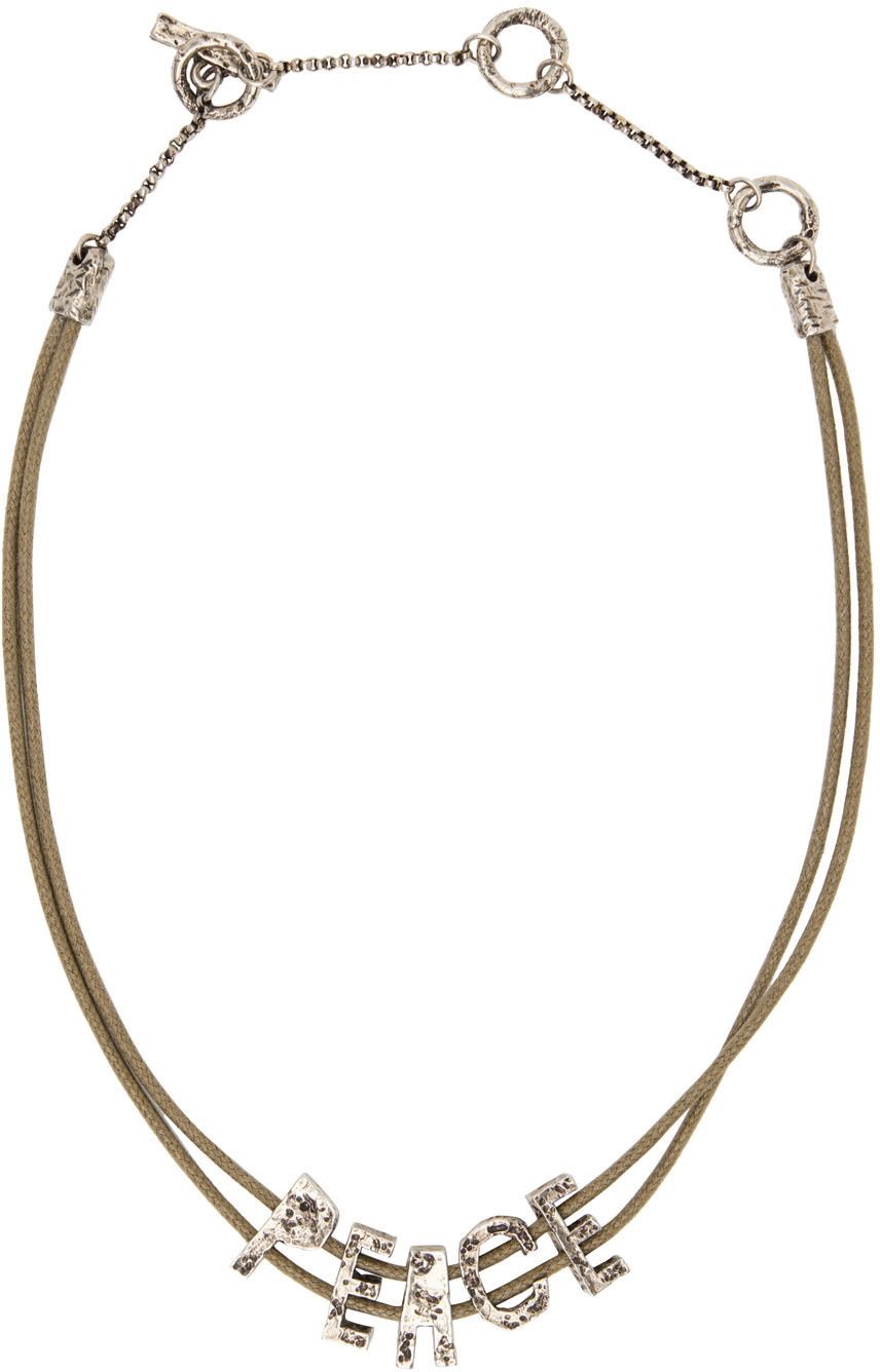 Acne Studios Heart Charm Chain Necklace