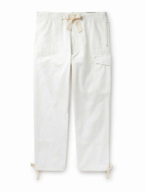 Photo: Polo Ralph Lauren - Straight-Leg Cotton-Canvas Cargo Trousers - White