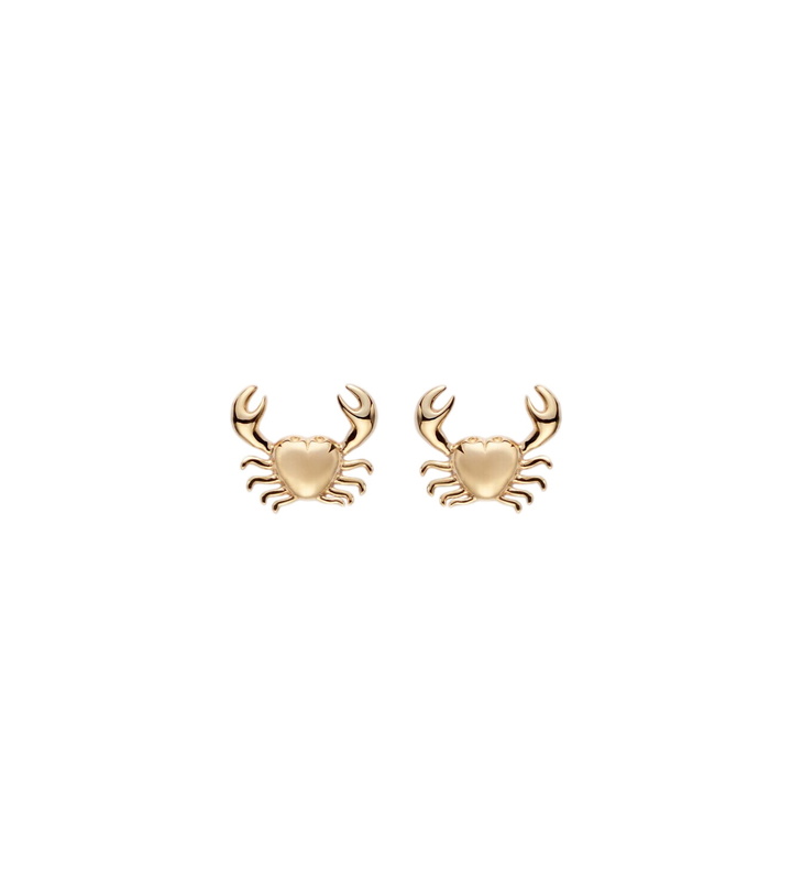 Photo: Stone and Strand Pinch Me 14kt gold earrings