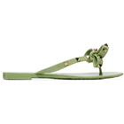 Valentino Garavani Green Thong Rockstud Sandals
