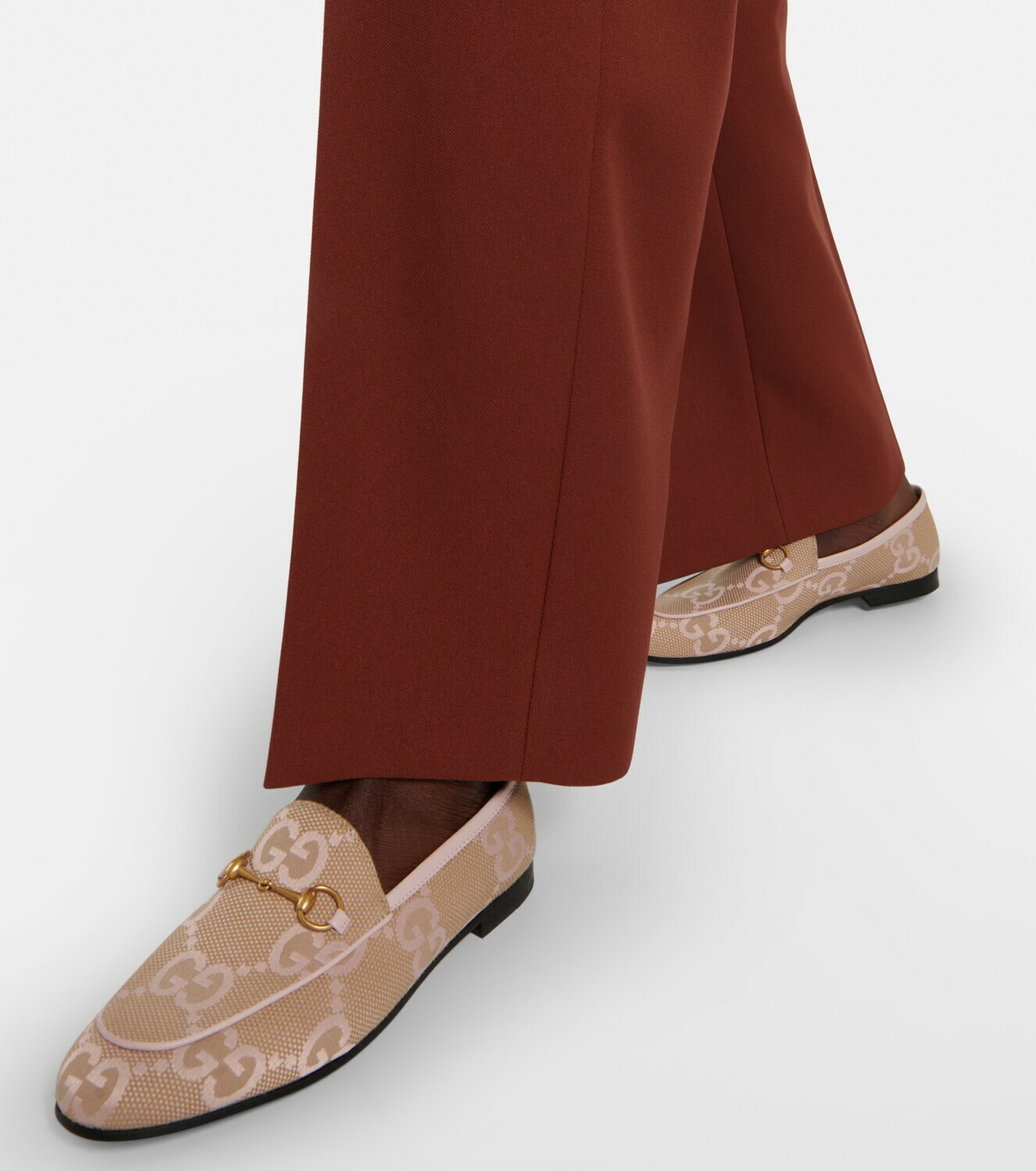 【現行品】GUCCI JORDAAN LOAFER ジャンボGG ローファー Gucci - Jordaan Jumbo GG canvas loafers Gucci