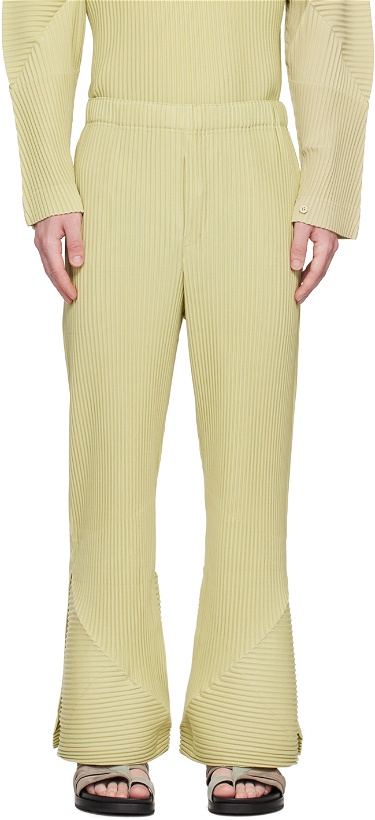 Photo: HOMME PLISSÉ ISSEY MIYAKE Green Stem Trousers