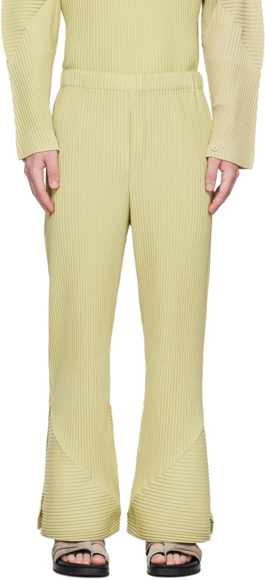 Photo: HOMME PLISSÉ ISSEY MIYAKE Green Stem Trousers