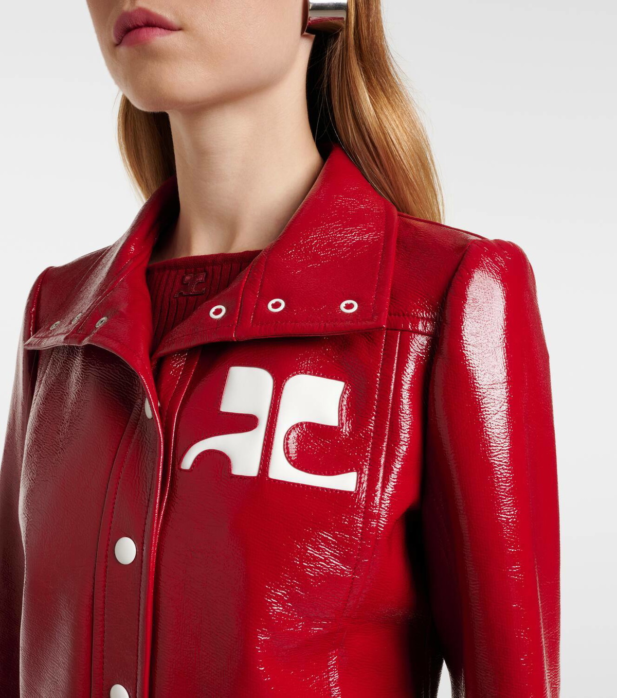 ブルゾン Courreges Vinyl Duvet Down Jacket CROPPED VINYL PUFFER JACKET - courrèges