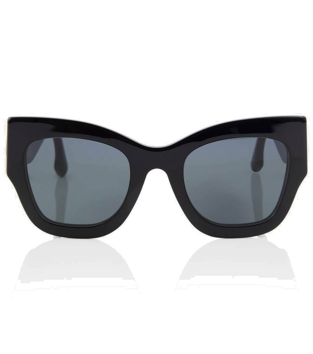 Victoria Beckham Butterfly/Cat-Eye Sunglasses Victoria Beckham Black Oversize Cat-Eye Sunglasses Victoria  main image 2