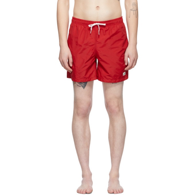 Photo: Bather Red Solid Swim Shorts