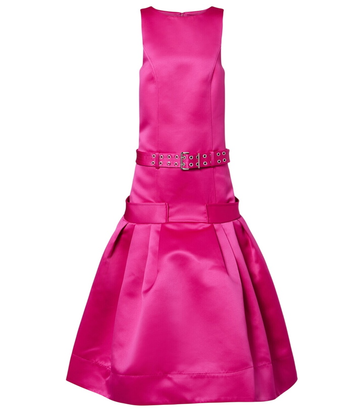 Photo: Ganni Belted satin midi dress