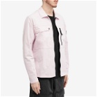 Stone Island Men's Supima Cotton Twill Stretch-TC Zip Shirt Jacket in Pink
