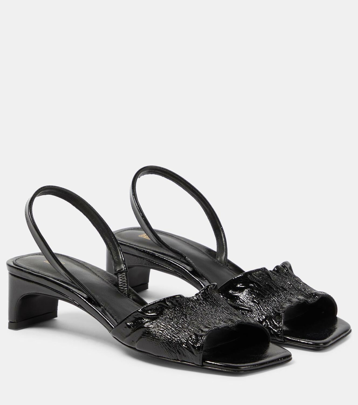 【Toteme】ザ Gathered Scoop-Heelレザーサンダル Toteme The Gathered Scoop-Heel leather sandals Toteme