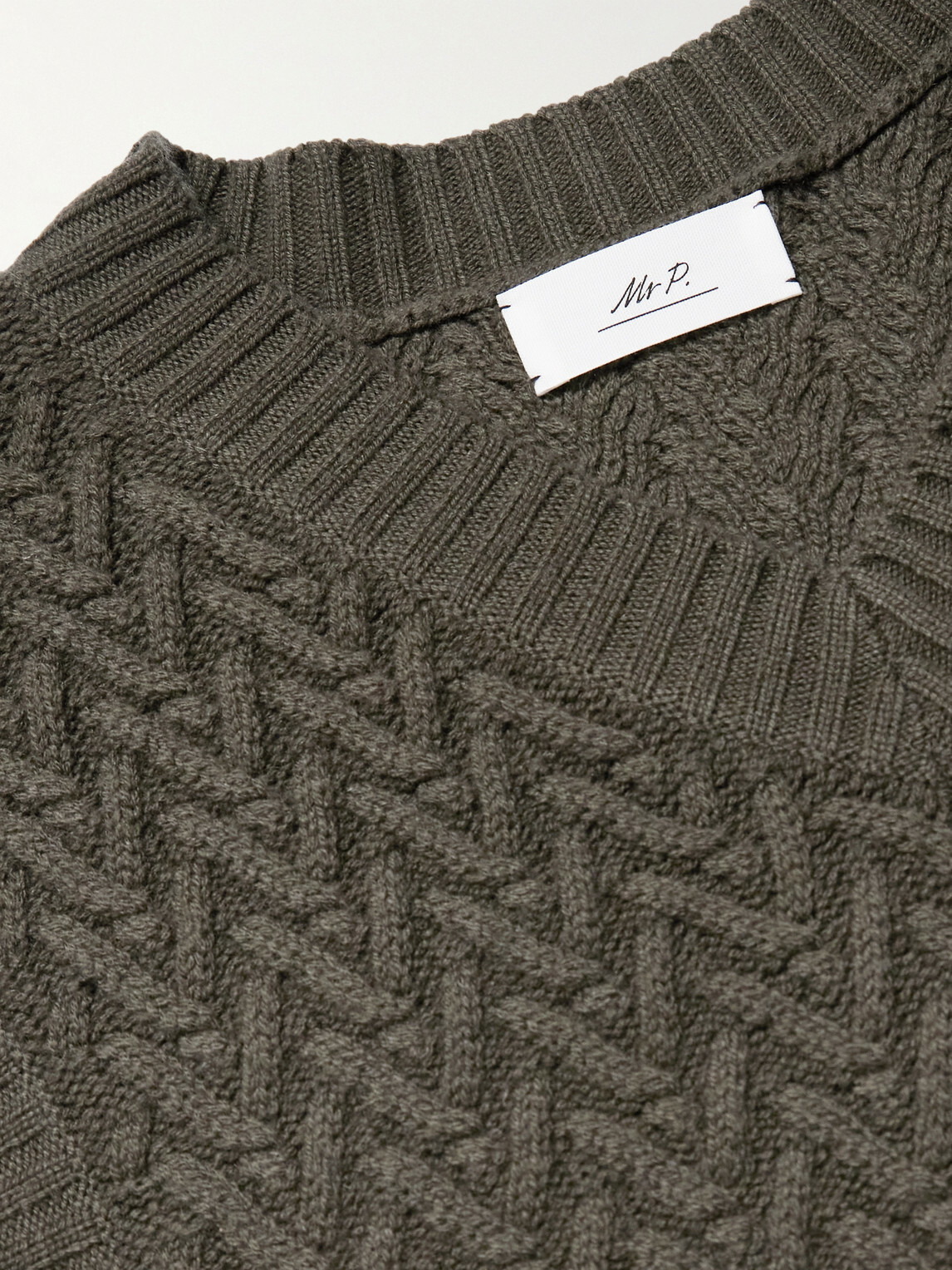 Mr P. - Wool and Cashmere-Blend Sweater Vest - Green