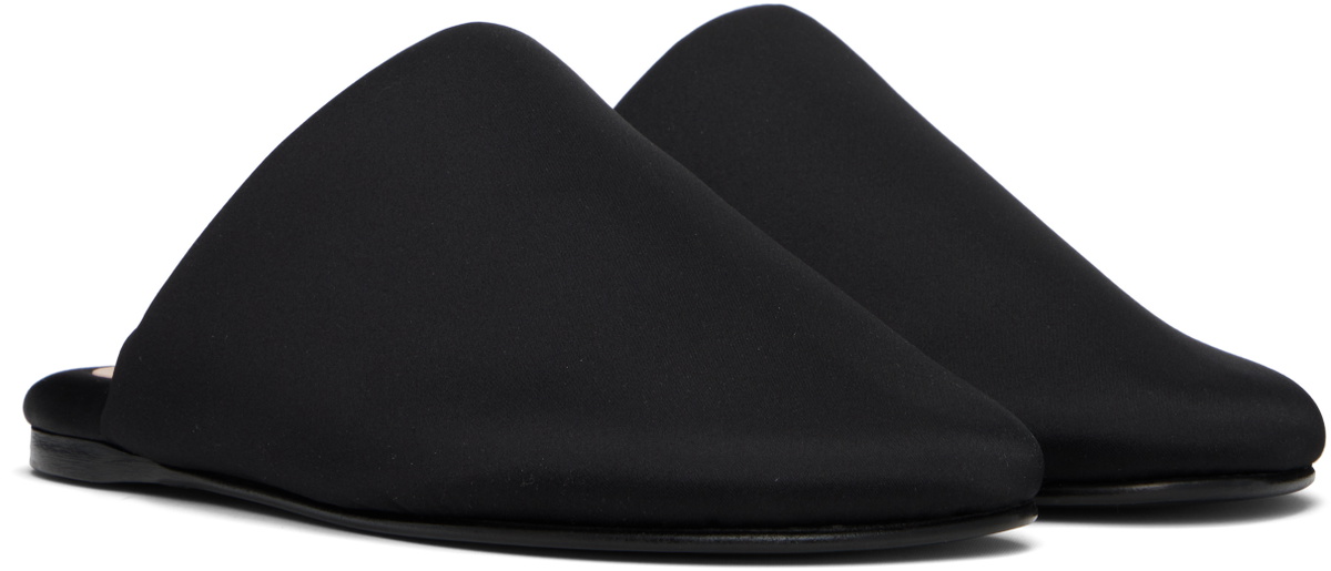 Carven Black Garnier Padded Slippers