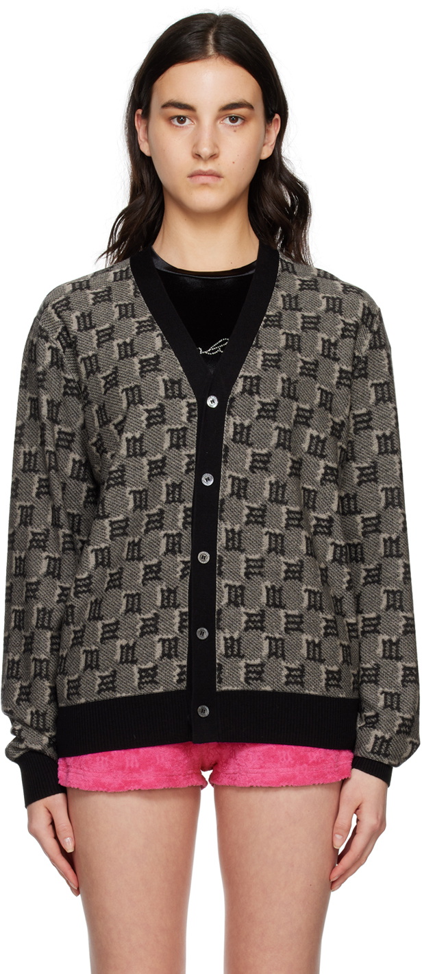 MISBHV Black & Beige Monogram Cardigan