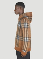 Burberry - Malone Fluffy Check Sweater in Brown
