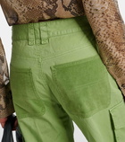 Stella McCartney Mid-rise cotton canvas cargo pants