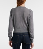 Khaite Tansy cropped wool and cashmere cardigan